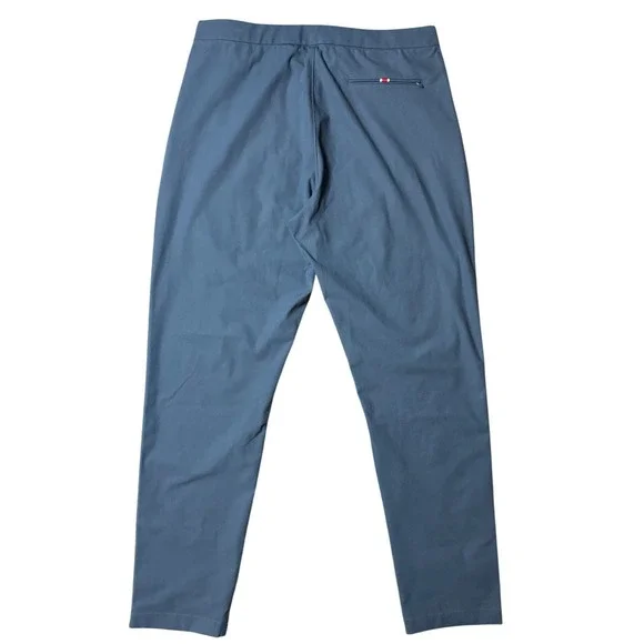 Tracksmith Mens Running Pants Slate Blue Pleated Tapered Track Trousers Large - Picture 2 of 15